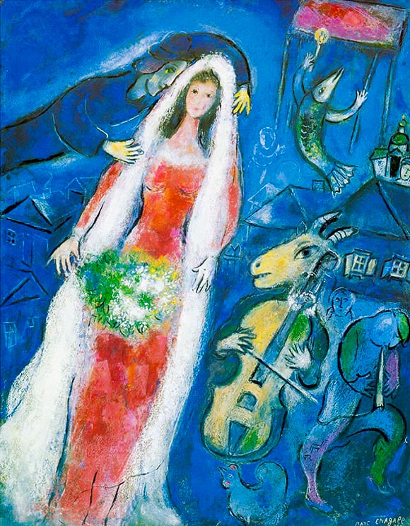 Photo:  Marc Chagall,The Bride (La Mariée), 1950